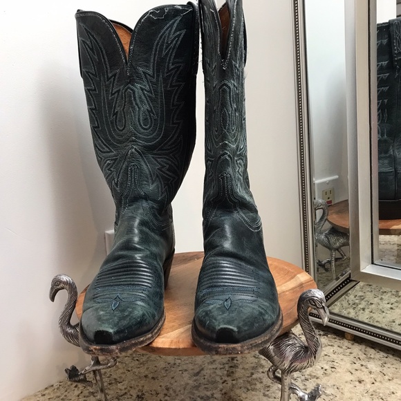 ALCALA’S Women’s Teal Boots / Sophisticated, Yet Rustic Sz 7.5 - Picture 4 of 10